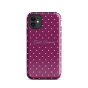 Purple & Pink Polka Dot God's Príncesa Tough Case for iPhone®