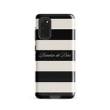 Black & White Striped Príncesa de Díos Tough case for Samsung®