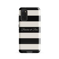 Black & White Striped Príncesa de Díos Tough case for Samsung®